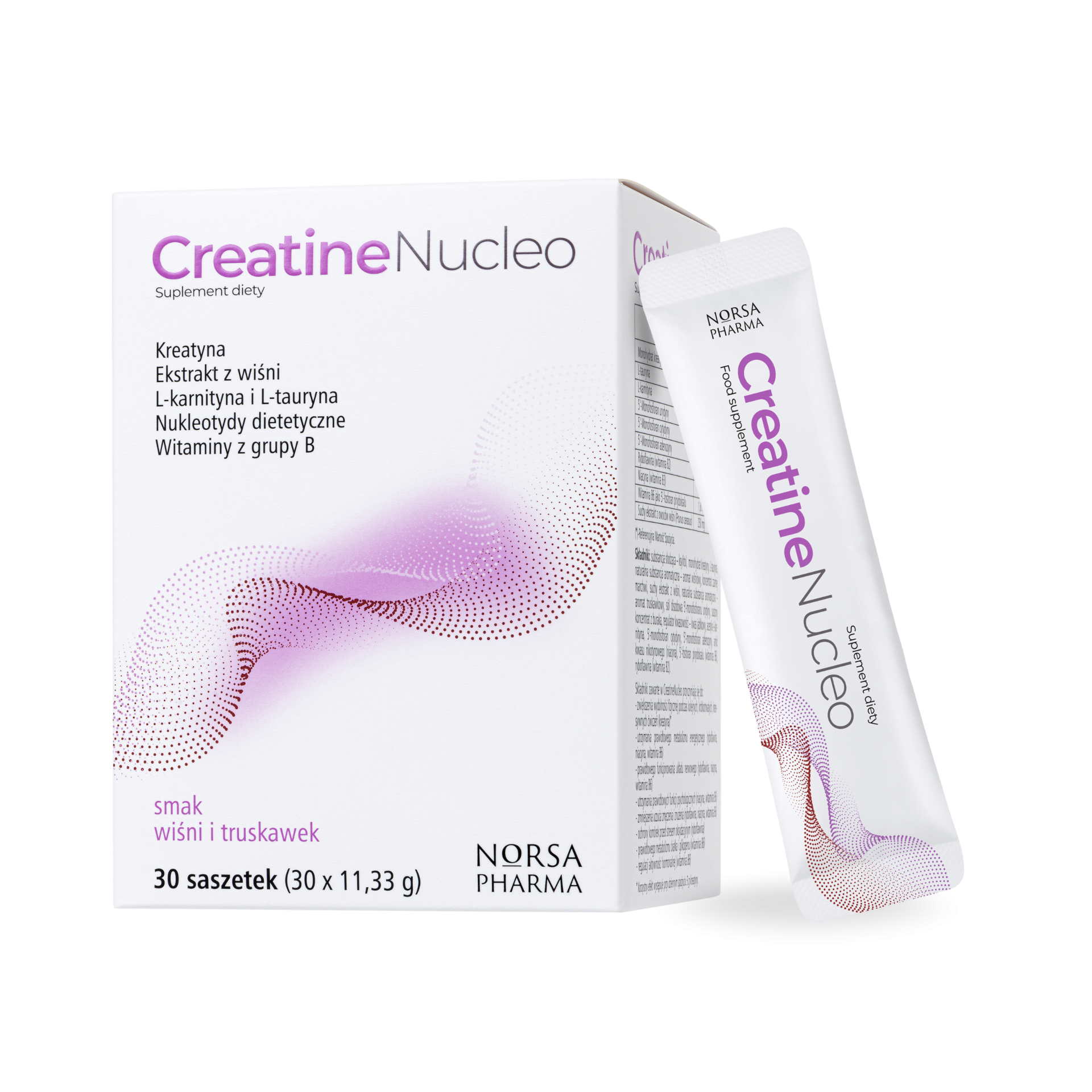 Creatine Nucleo — opakowanie i saszetka